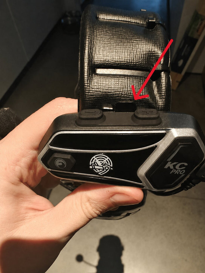 KC-PRO Headset worn in pit lane