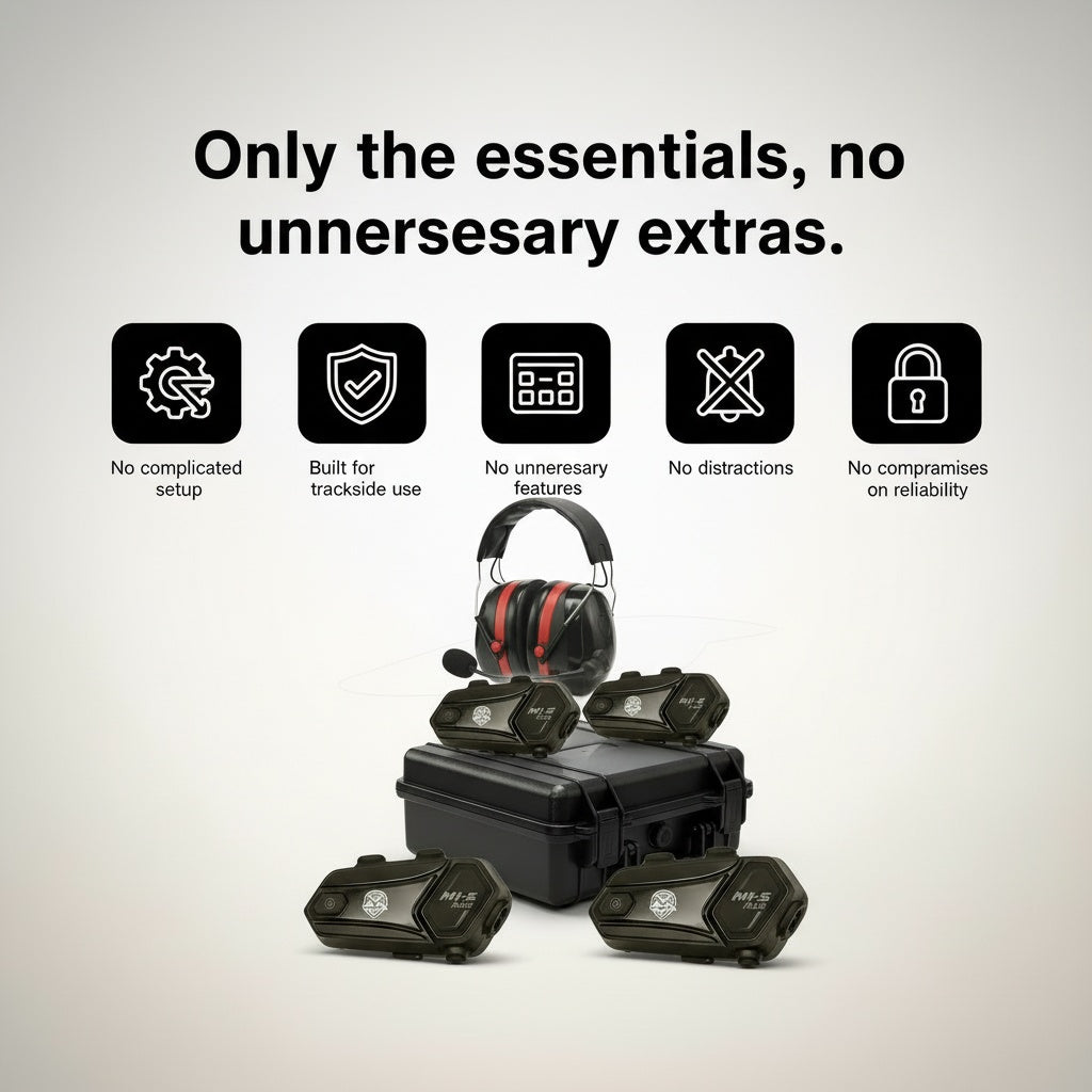 Karting communication no fuss only essentials