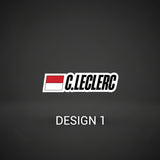 Race Name Sticker Set